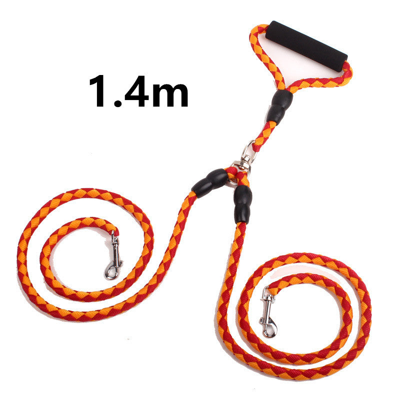 Dual Dog Leash: Strong, Reflective & Comfort-Grip - Perfect for Walks