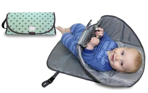 Multi-Use Diaper Changing Pad Clutch - Portable & Convenient