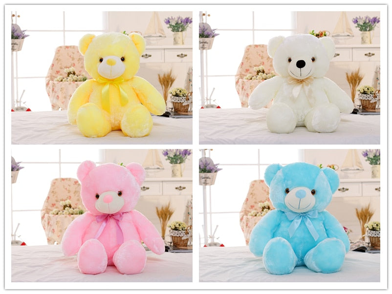 Colorful LED Bear: Perfect Gift - Lights Up for Kids & Special Occasions