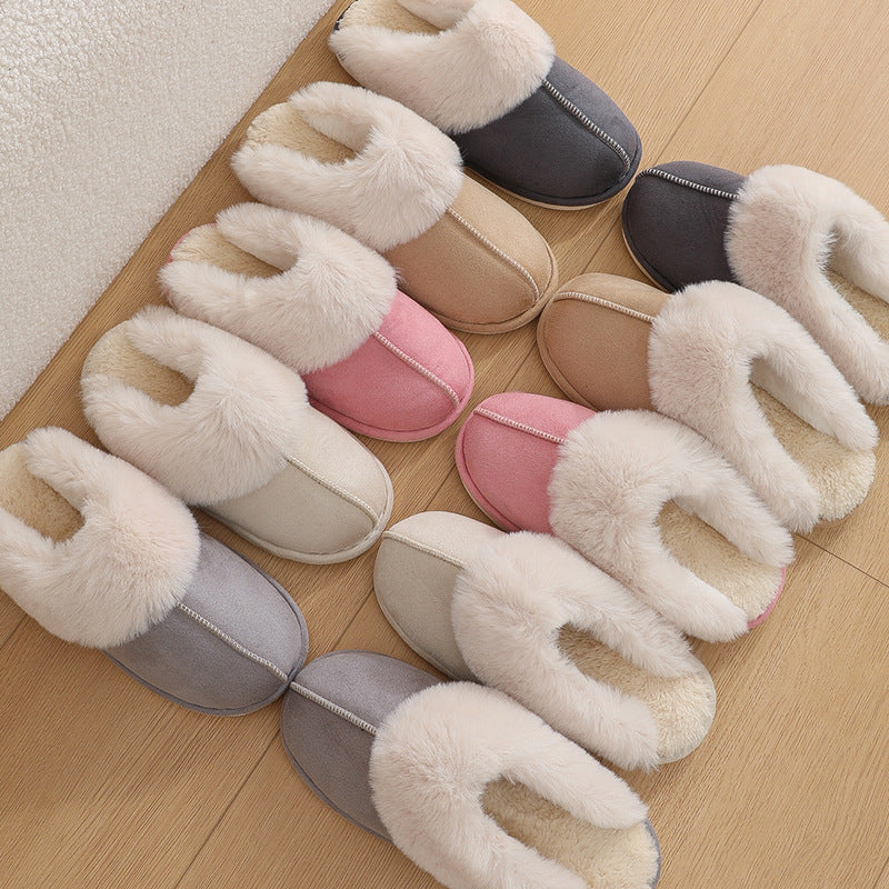 Ultra-Soft Winter Plush Home Slippers for Women – Comfy Fur-Lined Indoor Shoes