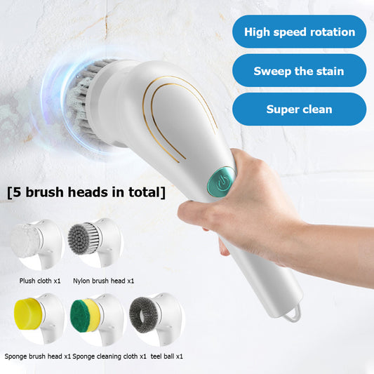 5-in-1 Electric Multi-Purpose Handheld Cleaning Brush Set