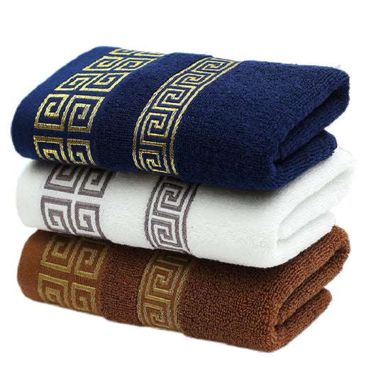 100% Cotton High-Quality Face and Bath Towels - Soft, Absorbent, and Luxurious