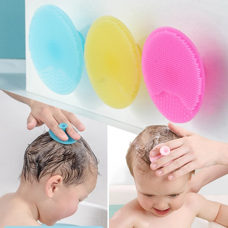 Gentle Silicone Shampoo Brush for Babies & Kids - Safe & Soft Hair Care