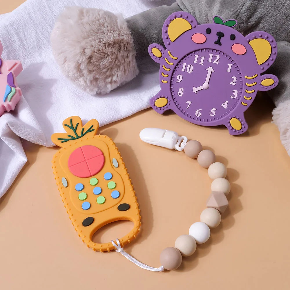 Silicone Remote Control Teether - Relief & Fun for Teething Babies