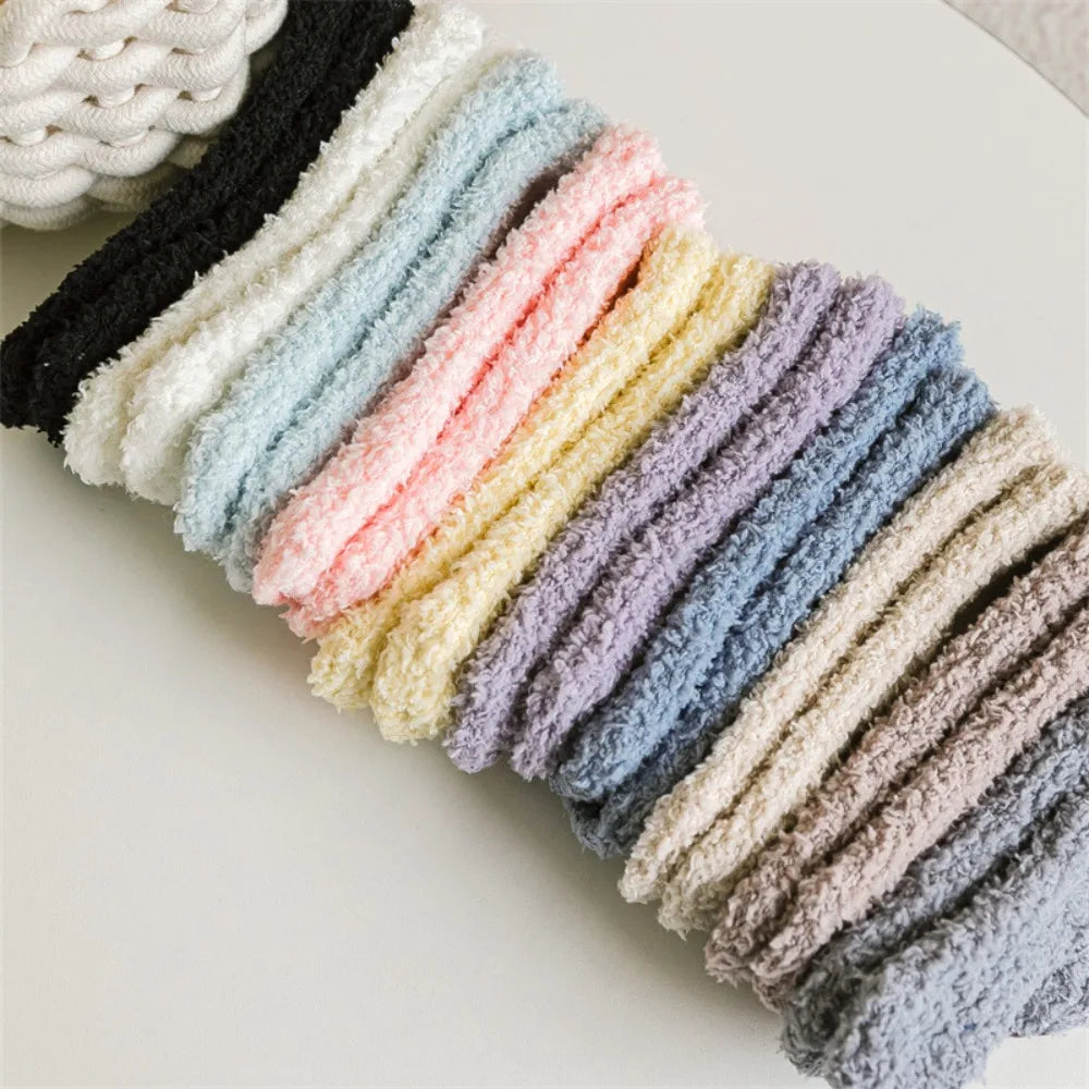 Coral Fleece Non-Slip Plush Baby Socks