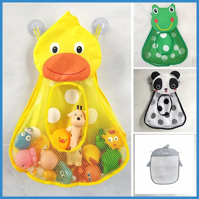 Duck & Frog Bath Toy Storage Bag - Cute, Durable & Organizing