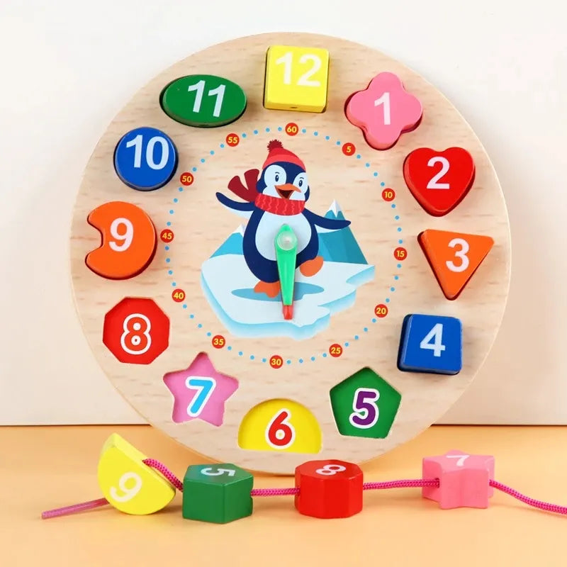 3D Wooden Puzzles for Toddlers - Montessori Early Learning Toy