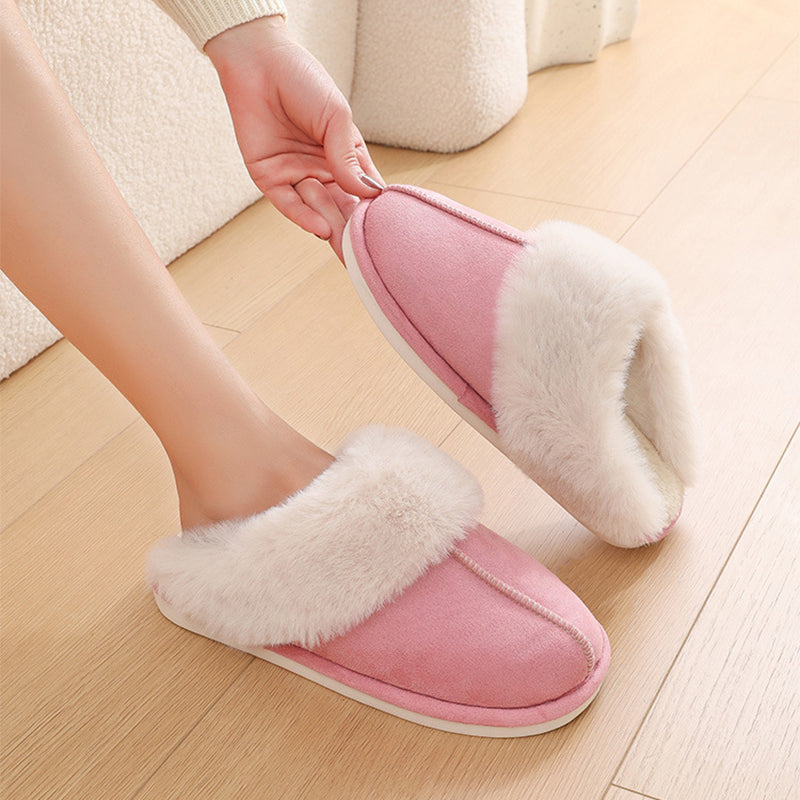 Ultra-Soft Winter Plush Home Slippers for Women – Comfy Fur-Lined Indoor Shoes