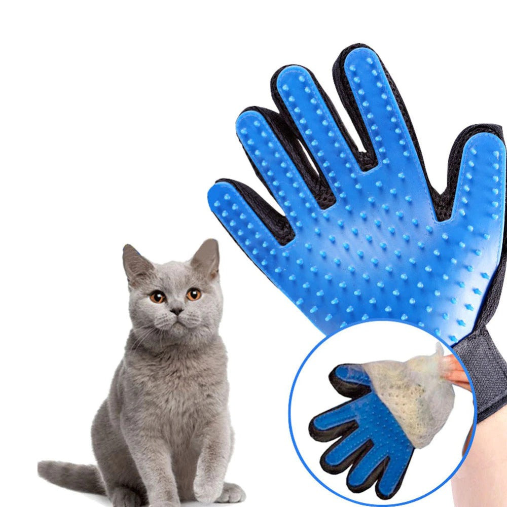 Multi-Function Cat & Dog Grooming Glove – Pet Hair Deshedding & Massage Tool